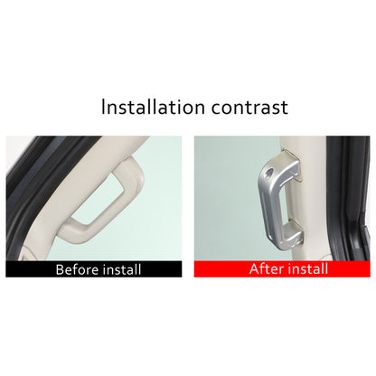 Silver Interior A-Pillar Grab Handle Trim Frame For Nissan Titan 2016-2023 21