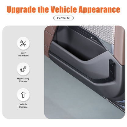 Glossy Black Inner door Armrest panel Trim Cover For BMW 7 Series G70 2023-2025 8