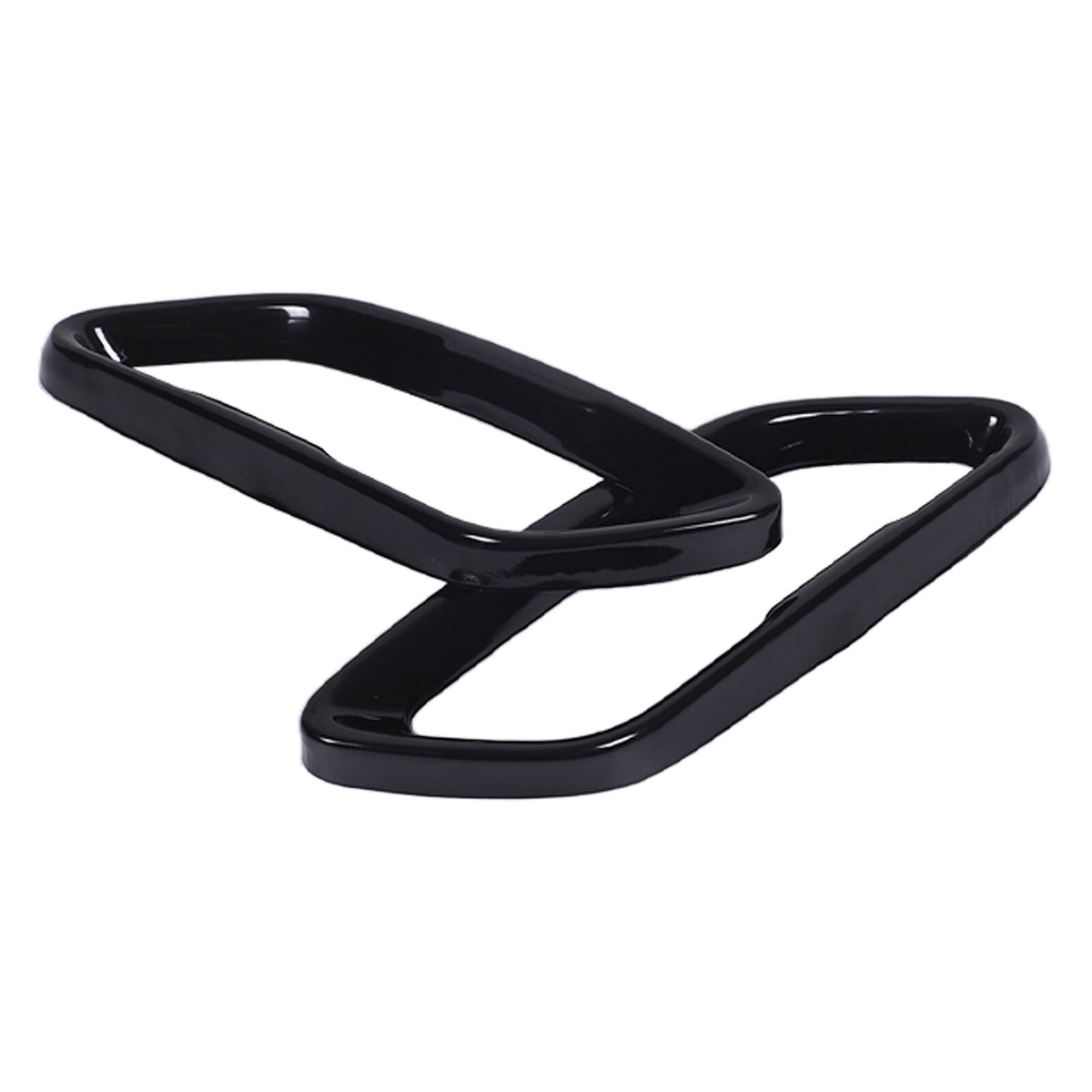 Glossy Black Stainless Rear Exhaust Tip Trim For BMW 8 Series Coupe G14 2019+ 9