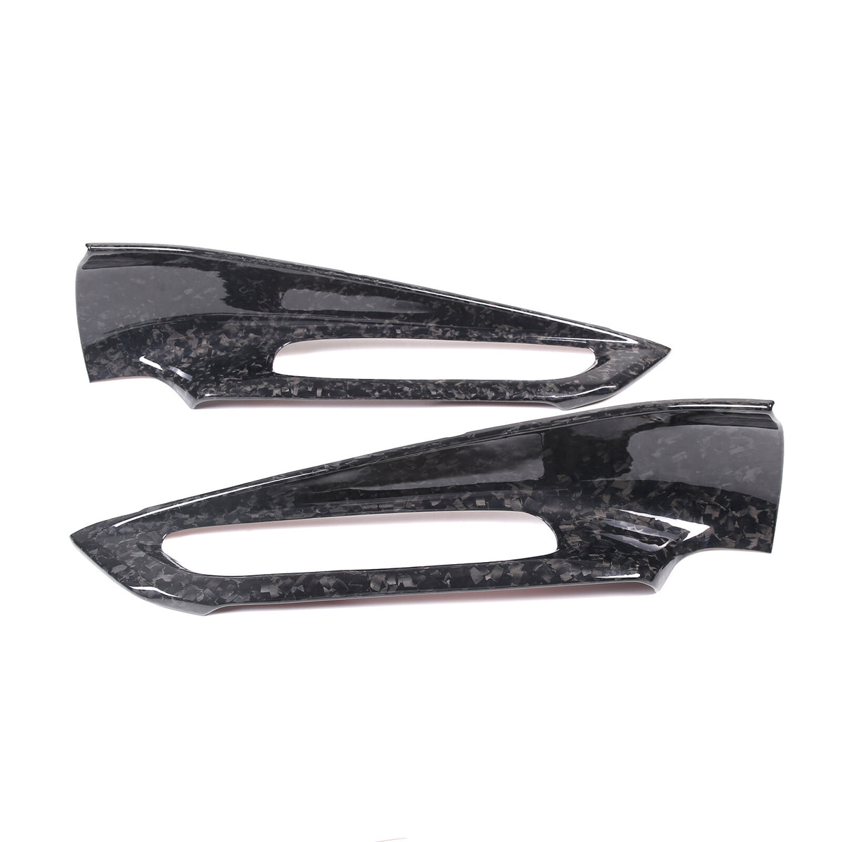 Forged Real Carbon Fiber Interior Door Panel Frame Trim For Corvette C8 2020-26 13