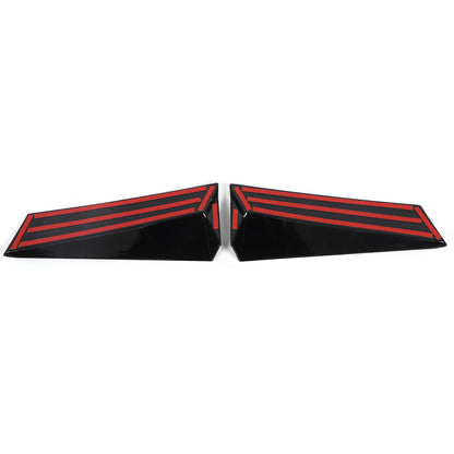 Glossy Black anti-wind buffeting deflector Trim Cover For Corvette C8 Coupe 2026 6