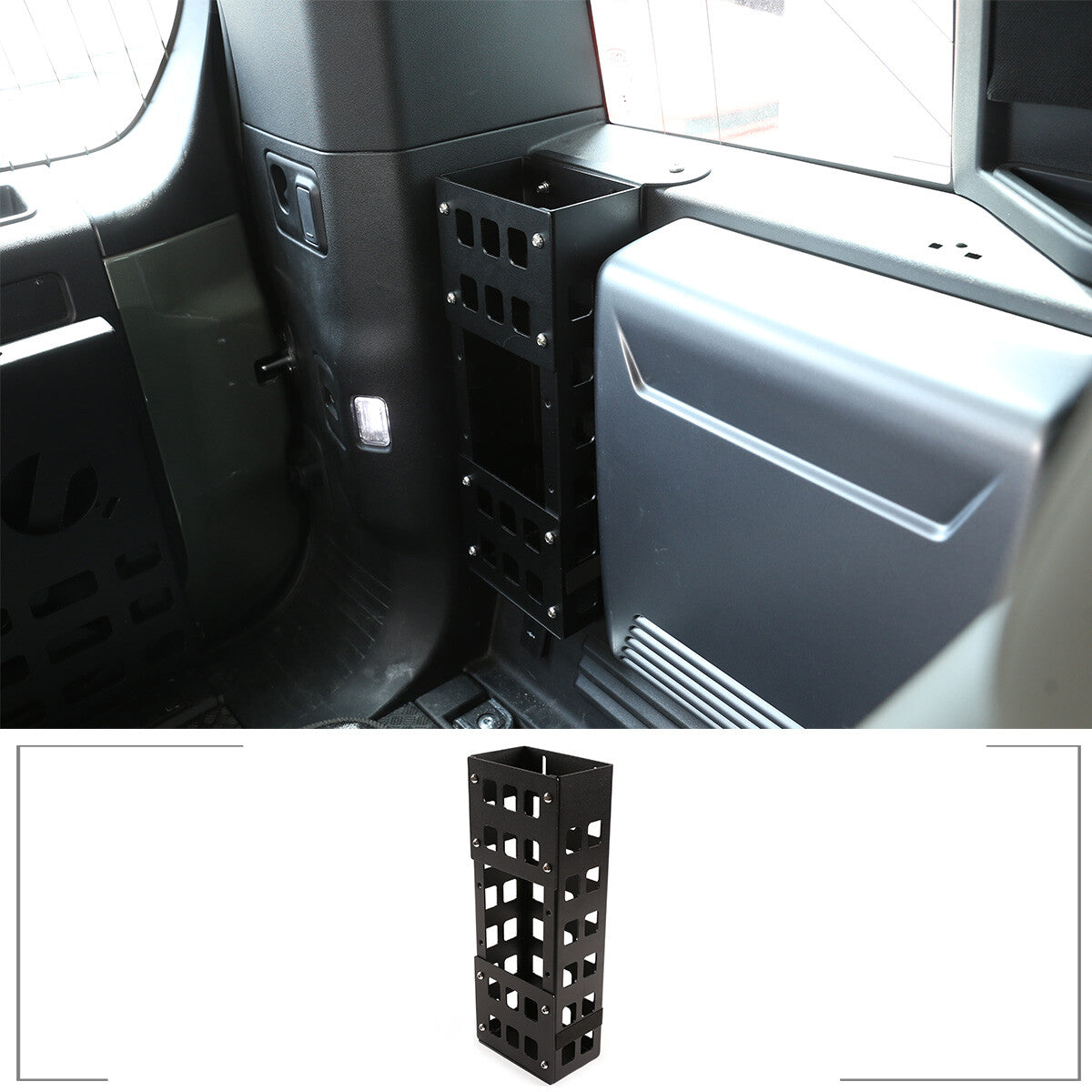 Aluminum Alloy Car Trunk Storage Basket For Land Rover Defender 110 2020-2022 1