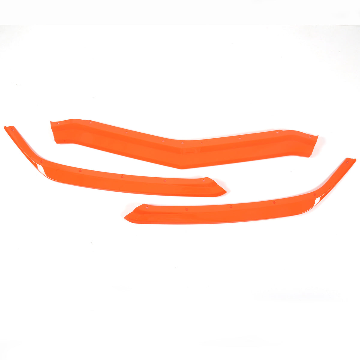 Orange Front Bumper Lip Spoiler For Corvette C8 2020-2025 10