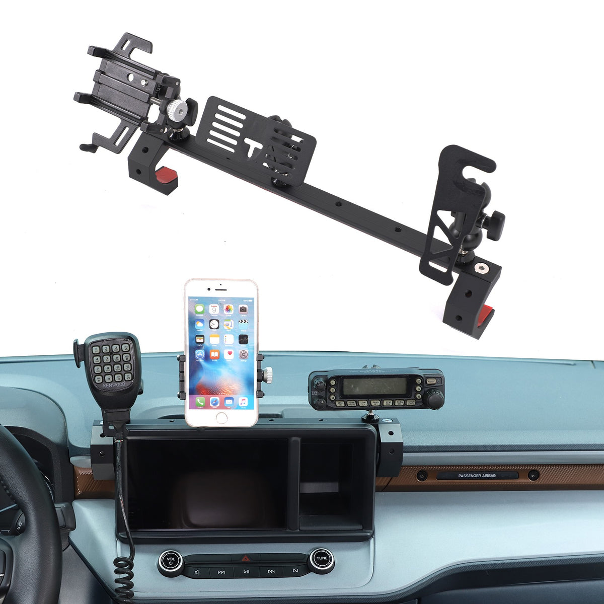 Off-Road Navigation Screen Rear Expansion Platform For Ford Maverick 2022+ 17