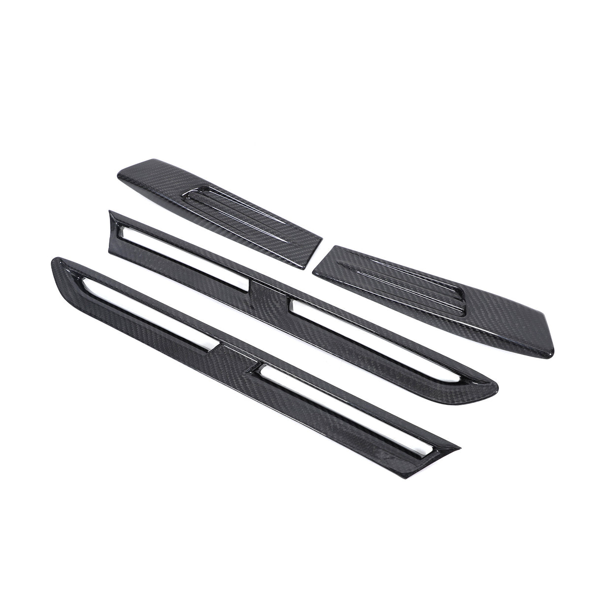 Real Dry Carbon Fiber Front Fender Air Vent Trim For Nissan GTR R35 2008-2016 13