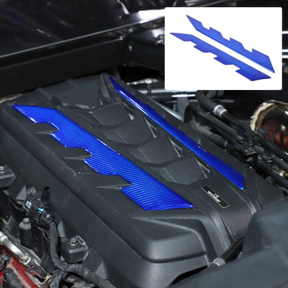 Blue Real Carbon Fiber Full Interior Set Decor Trim Kit for Corvette C8 20-25 - Variants 26-30 30