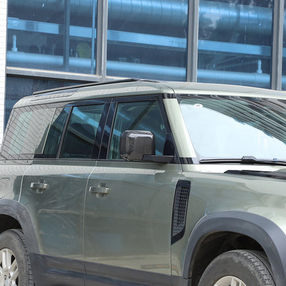 Real Carbon Fiber Rearview Mirror Cover Trim For Land Rover Defender L663 20-25 2