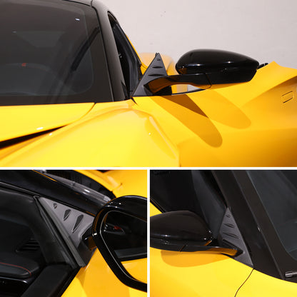 Matte Real Carbon fiber Window A Pillar Triangle Cover Trim for Lotus EMIRA 21+ 12