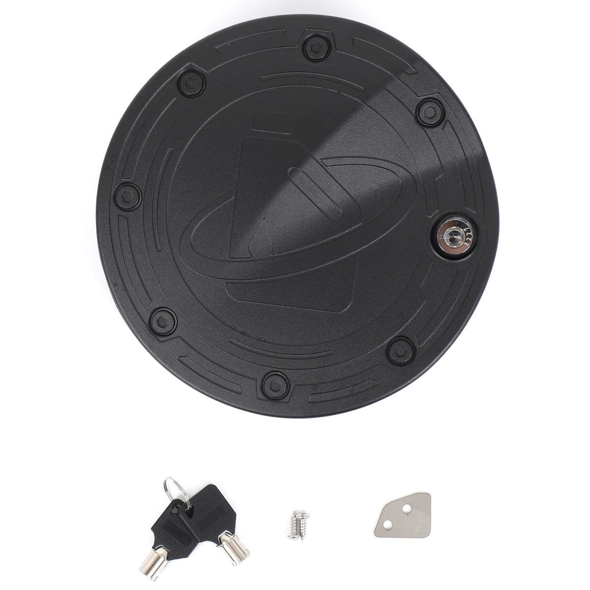 Steel Locking Fuel Door Black Gas Tank Cap Cover Lock Key For Toyota Tundra 22+ 16