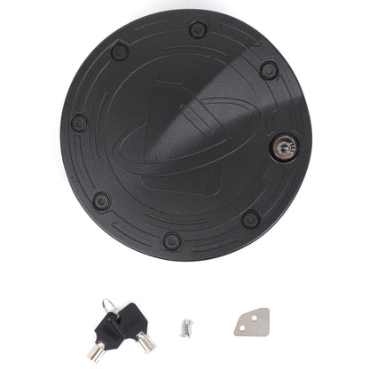 Steel Locking Fuel Door Black Gas Tank Cap Cover Lock Key For Toyota Tundra 22+ 16