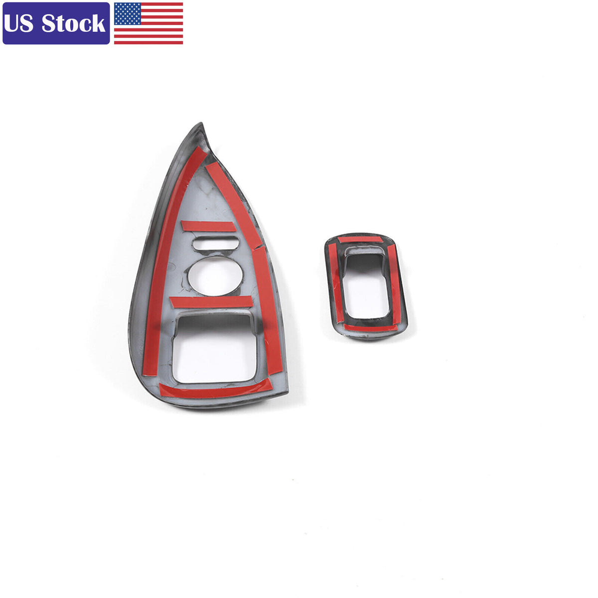 Carbon Fiber ABS Door Window Lift Button Trim Frame Set For Corvette C6 05-13 US 11
