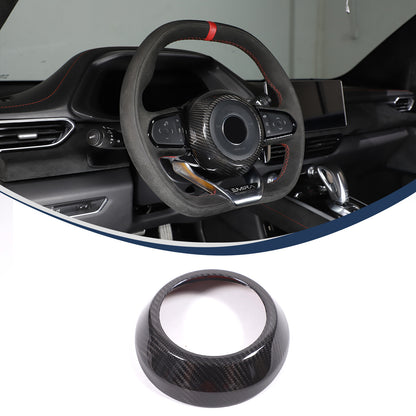 Real Carbon Fiber Steering Wheel Center Surround Cover For Lotus EMIRA 22-25 US 2