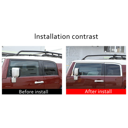 For Toyota FJ Cruiser 07-21 Silver Steel Lower Window Strip Sill Molding Trim US 10