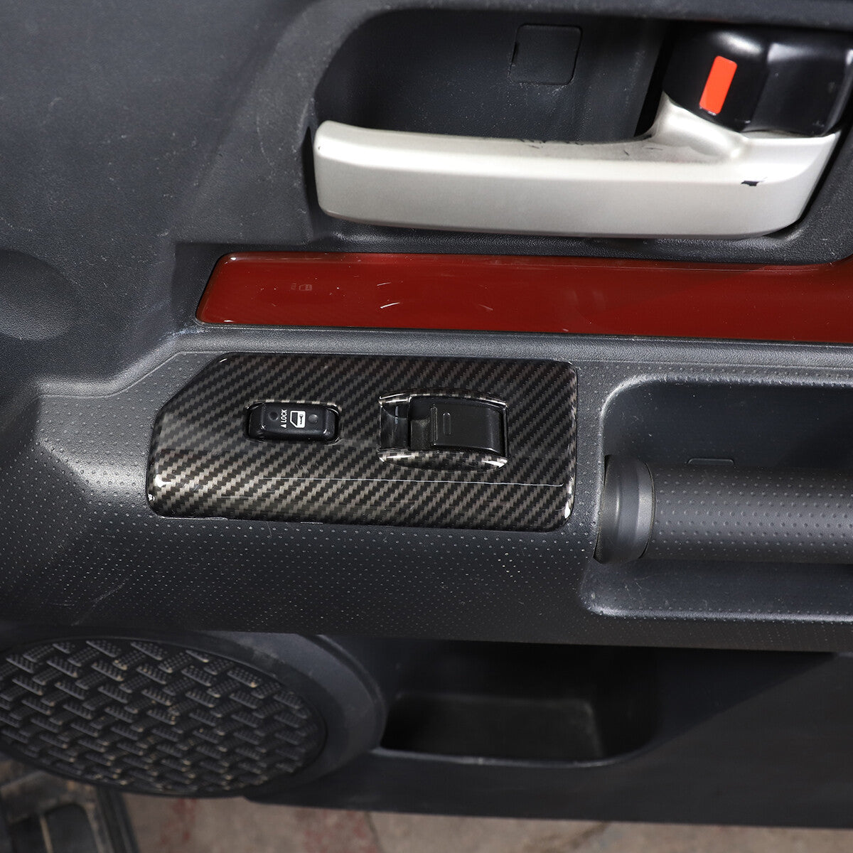 ABS Carbon Fiber Full Interior Center Decoration Trim Kit For FJ Cruiser 2007-21 - Styles 1-5 31