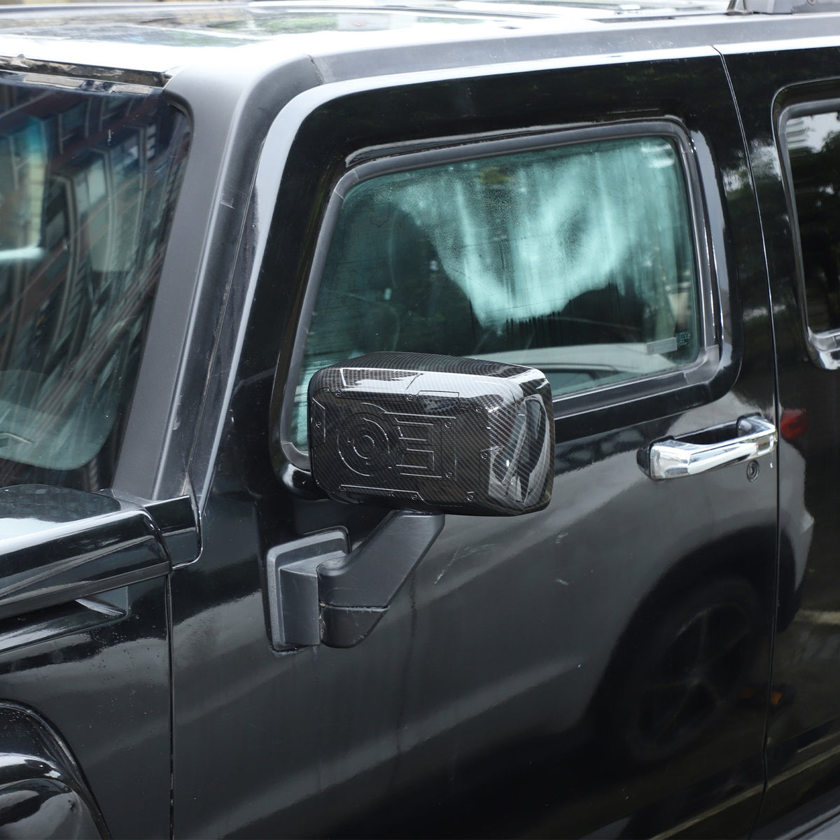 Mech ABS Carbon Fiber Outer Rearview Mirror Cover Trim For Hummer H3 2005-09 US 15