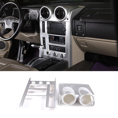 Silver Interior Air Condition Panel Cover Trim For Hummer H2 2003-2007 US 2