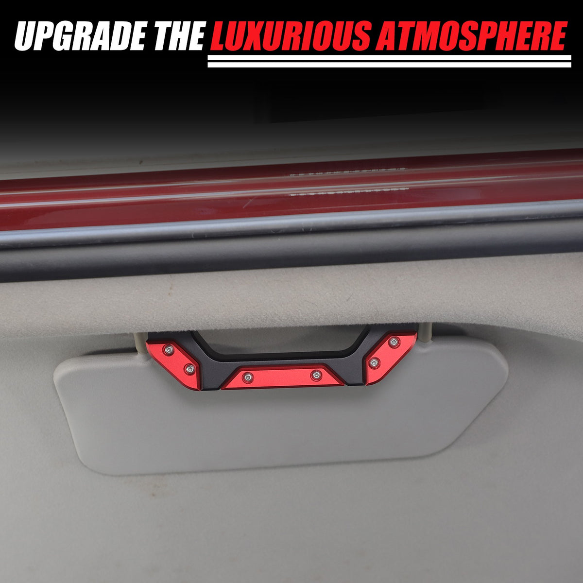 Replacement Mecha Black Red Alloy Roof Handle For Toyota FJ Cruiser 2007-21 US 21
