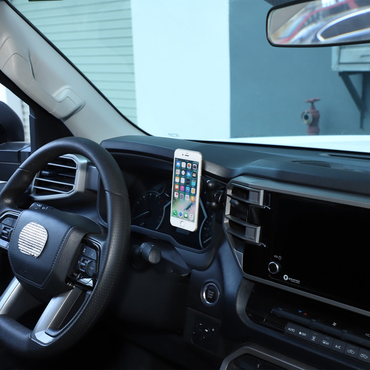 Magnetic Dashboard Right Side Phone Mount Bracket For Toyota Tundra 2022+ US 9