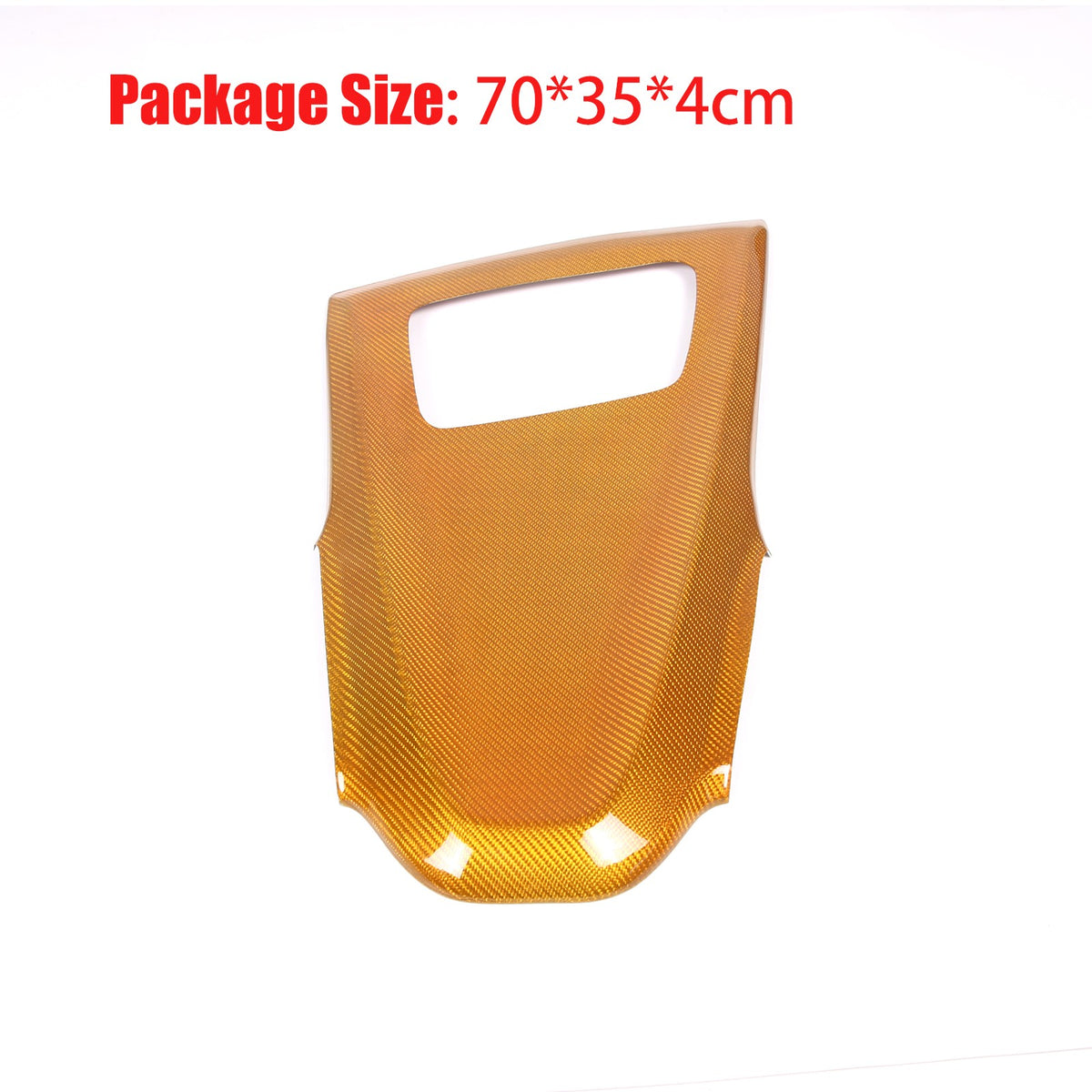Yellow Carbon Fiber Dash Instrument Cover Trim W/ HUD For Corvette C8 20-25 1