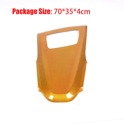 Yellow Carbon Fiber Dash Instrument Cover Trim W/ HUD For Corvette C8 20-25 1