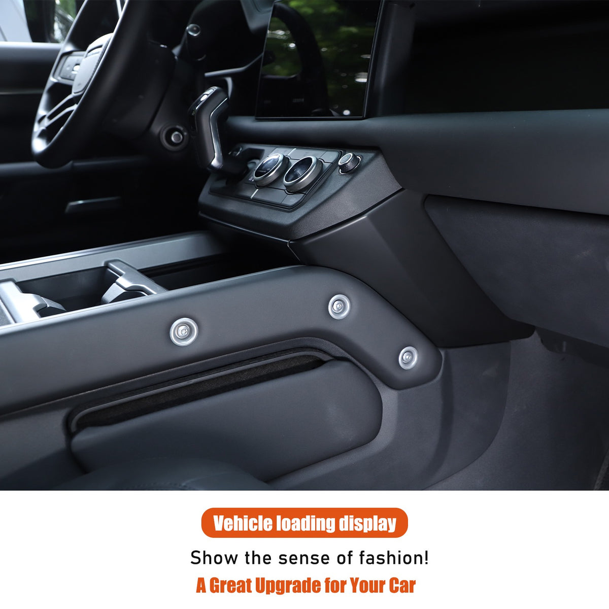 Matte Black ABS Center Console Knee Side Panel Trim For LR Defender L663 2025+ 2