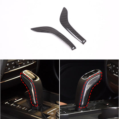 Real Carbon Fiber Gear Shift Knob Head Side Trim Cover For Maserati Ghibli 19-23 6