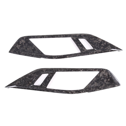 Forged Carbon Fiber Inner Door Handle Frame Cover Trim For BMW 4 Series 2022-24 3