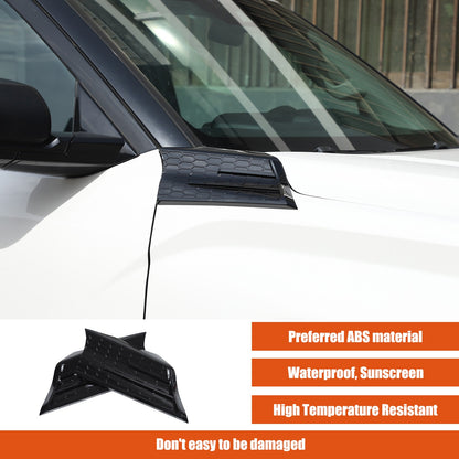 Glossy Piano Black Fender Upper Decoration Cover Trim For Toyota Tundra 2022+ US 16