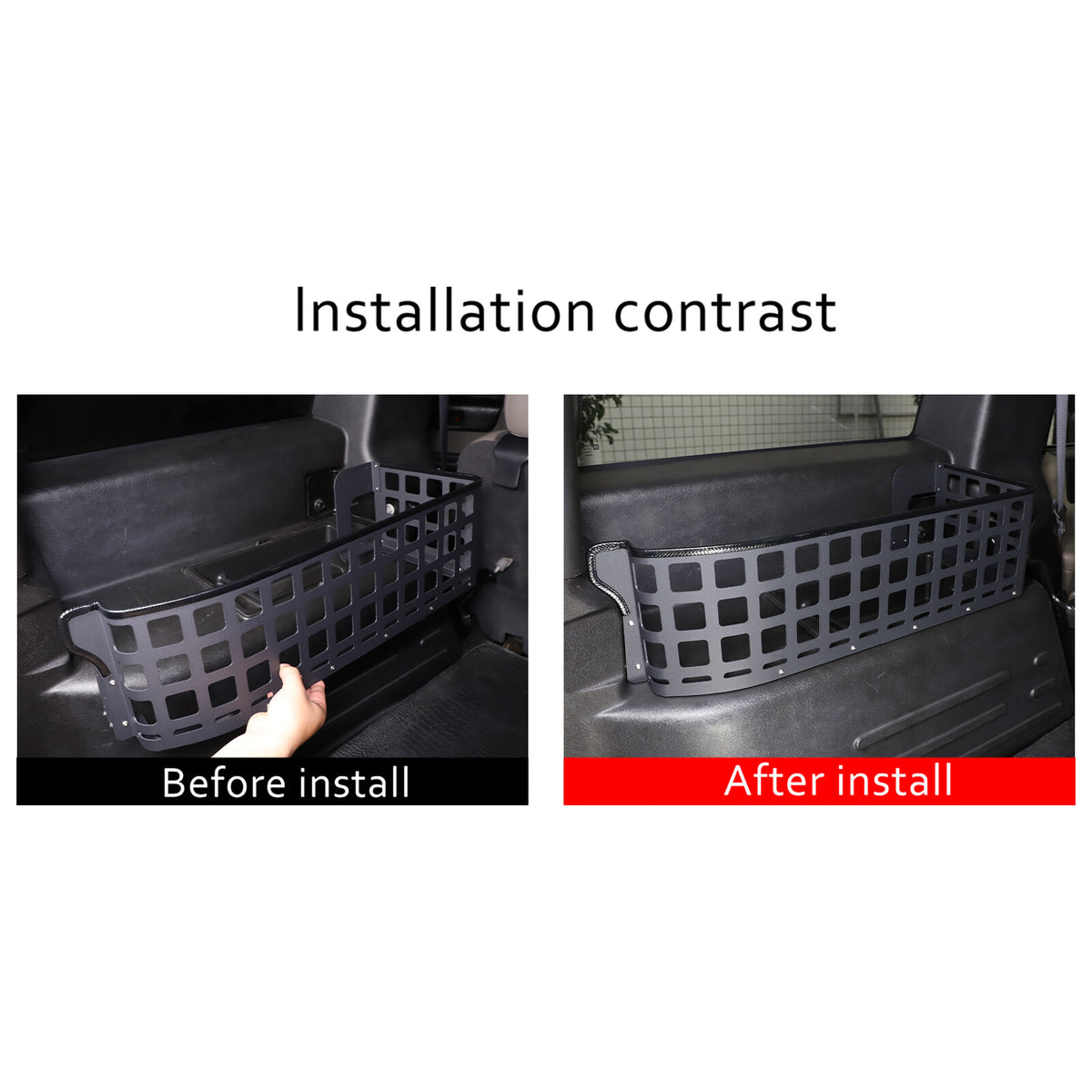 Alloy Storage Molle Panel Rear Trunk Debris Rack For Hummer H2 2003-07 US 6