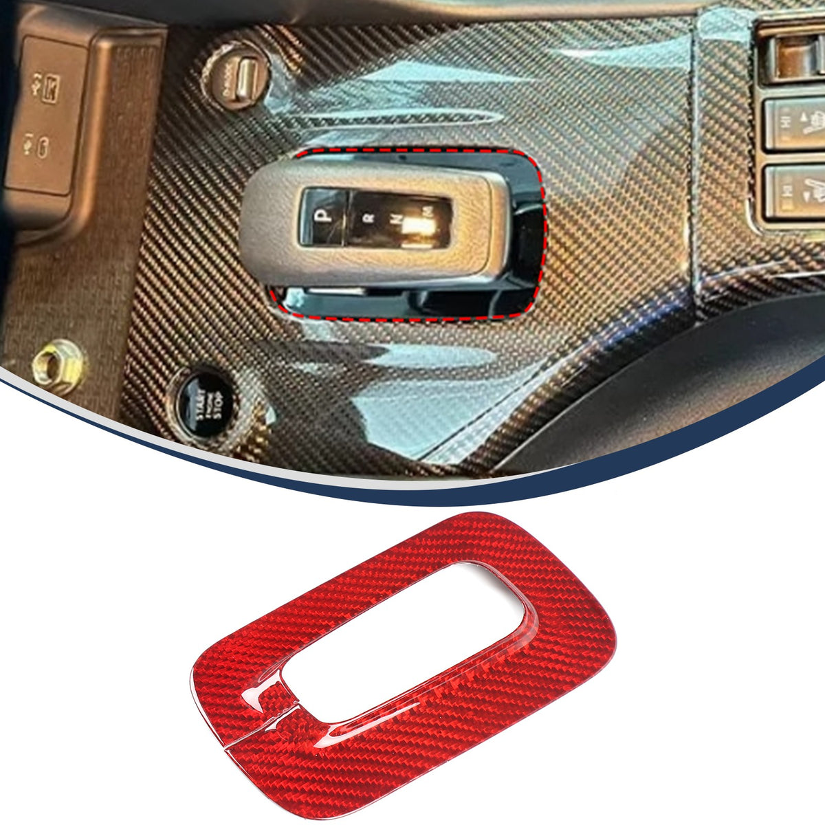 Red Real Carbon Fiber Interior Center Console Trim For Nissan Z 400Z RZ34 2023+ 38