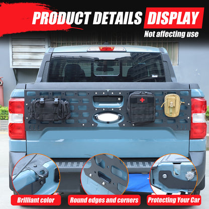Rear Bed Molle Panel Truck Bed Tailgate Molle Panel For Ford Maverick 2022-24 US 16