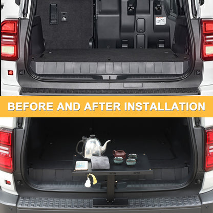 Car Camping Portable Trunk Lock Latch Table For Toyota LC250 Prado 2024+ 4