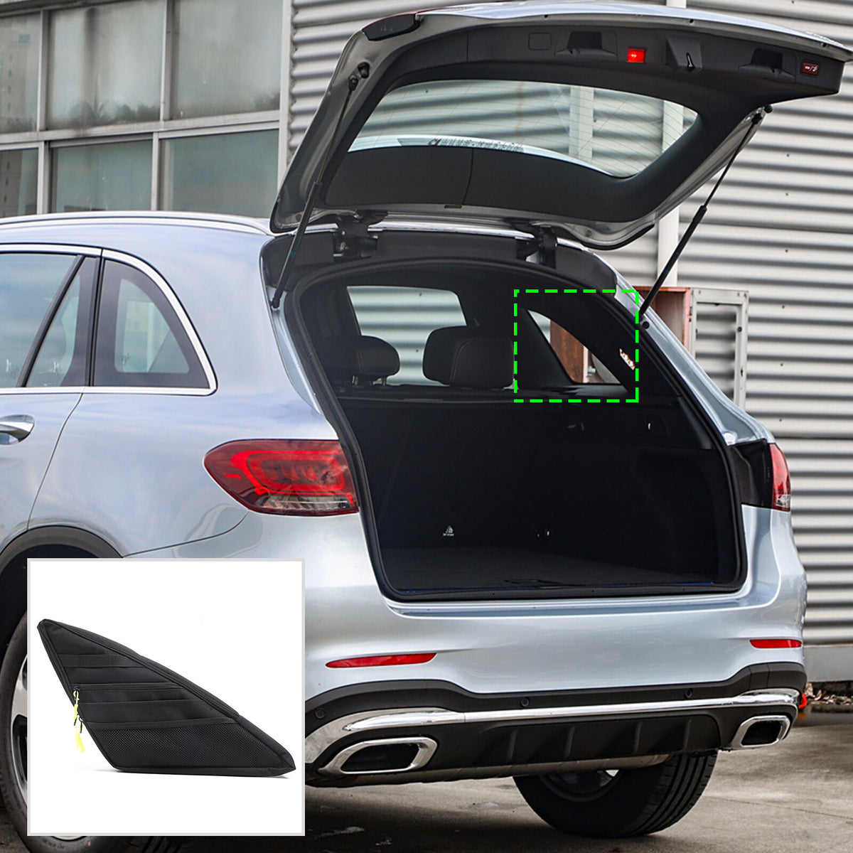 Rear Trunk Right Side Storage Bag Pockets Organizer For Benz GLC X253 2016-22 6