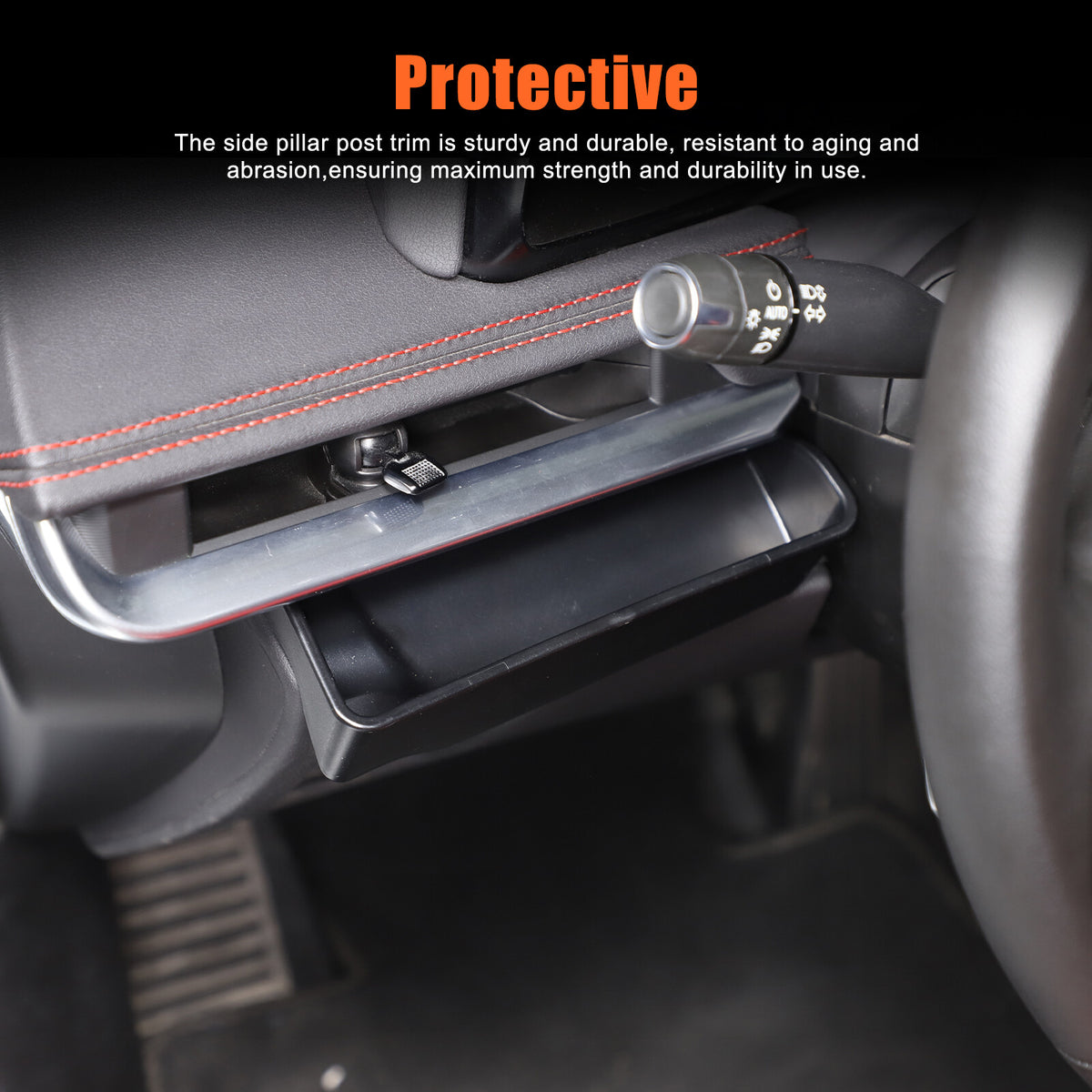 ABS Steering Wheel Left Storage Box Tray For Corvette C8 2020-26 11