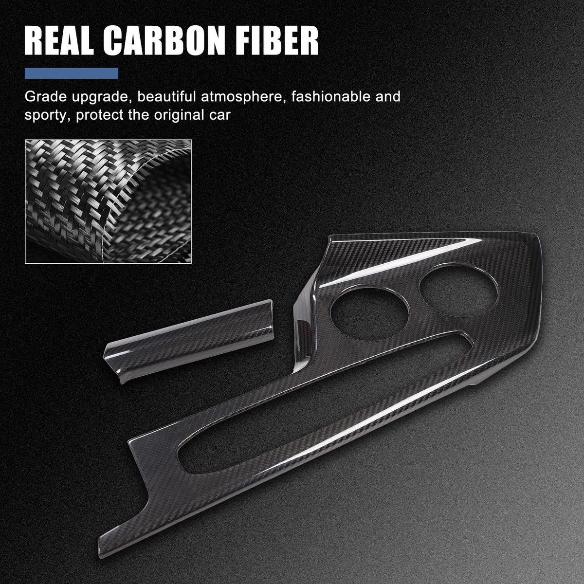 Real Carbon Fiber Center Gear Shift Panel Cover Trim For Corvette C8 2026+ US 7