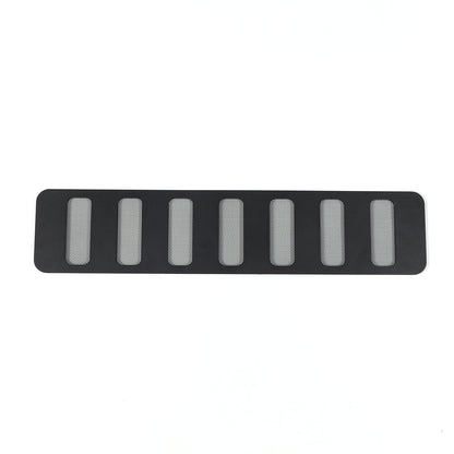 Black Alloy Black Front bumper Lower Grille Trim Cover For Hummer H2 2003-2009 12