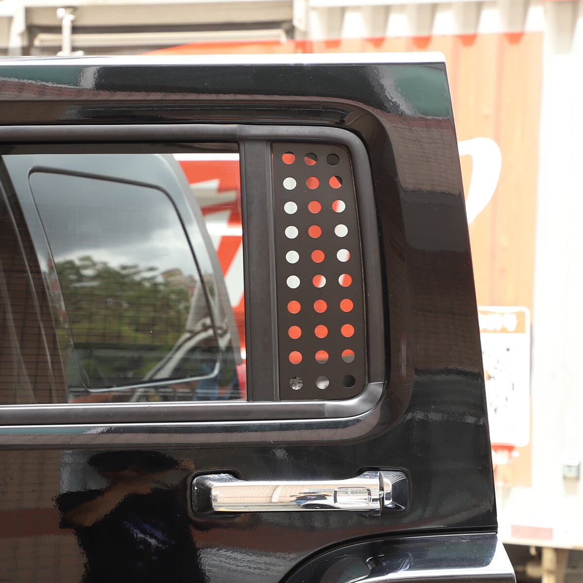 Rear C-pillar Honeycomb Window Glass Plate Trim Cover For Hummer H3 2005-2009 US 9