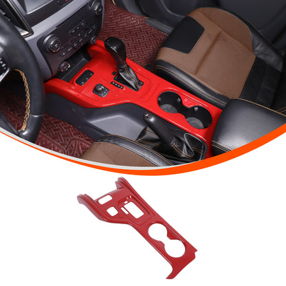 ABS Red Center Console Gear Shift Panel Trim For Ford Ranger T7 T8 2015-2021 2