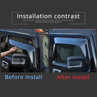 ABS Window Visor Sun Rain Guard Weather Shield For Hummer H2 4