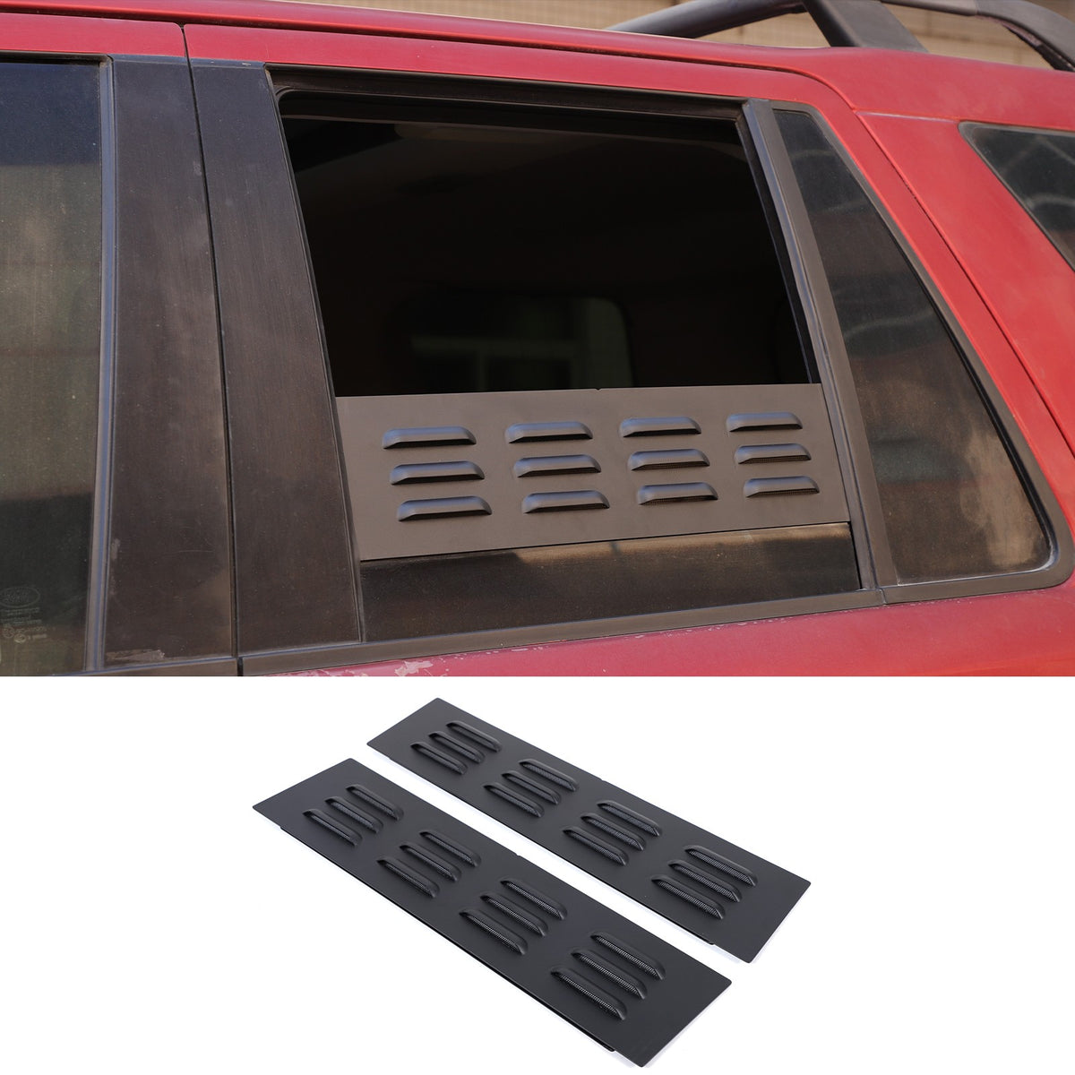 Rear Door Window Louver Air Vent Panel Trim Cover For LR Freelander 2 L359 07-15 1