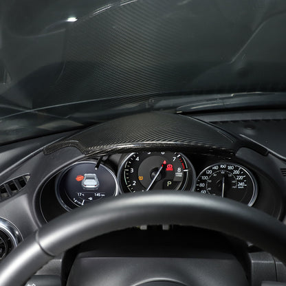 Real Carbon fiber Interior Dashboard Panel Instrument Trim For Mazda MX-5 16-24 15