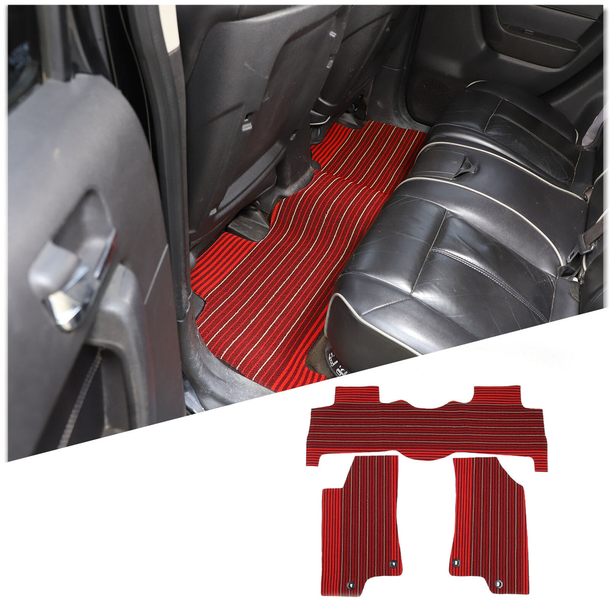 Beige Car Floor Mats Cargo Carpets Foot Pads For Hummer H3 2005-2009 23