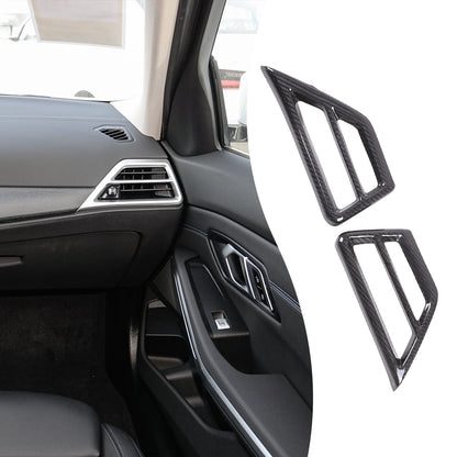 Real Carbon Fiber Side Air Vent Frame Trim For BMW 3 4 330i 430i G20 G21 25+ US 15