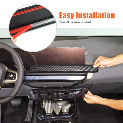Carbon Fiber ABS Center Console Air Outlet Frame Trim For BMW X3 G45 2025+ US 21