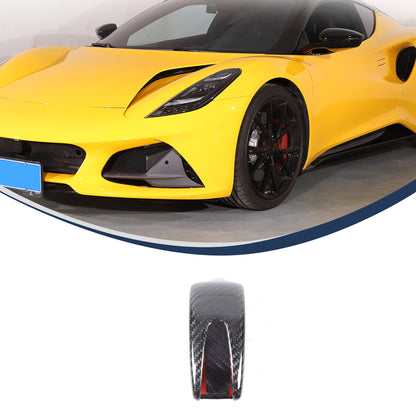 Real Carbon Fiber Gear Shift Knob Head Cover Trim Cap For Lotus EMIRA 2022-2025 3
