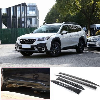 Carbon Fiber ABS Body Side Door Molding Cover Trim Guard For Subaru Outback 20+ 1