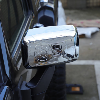 Mech Style Silver ABS Side Mirror Trim Cover For Hummer H3 2005-2009 US 16