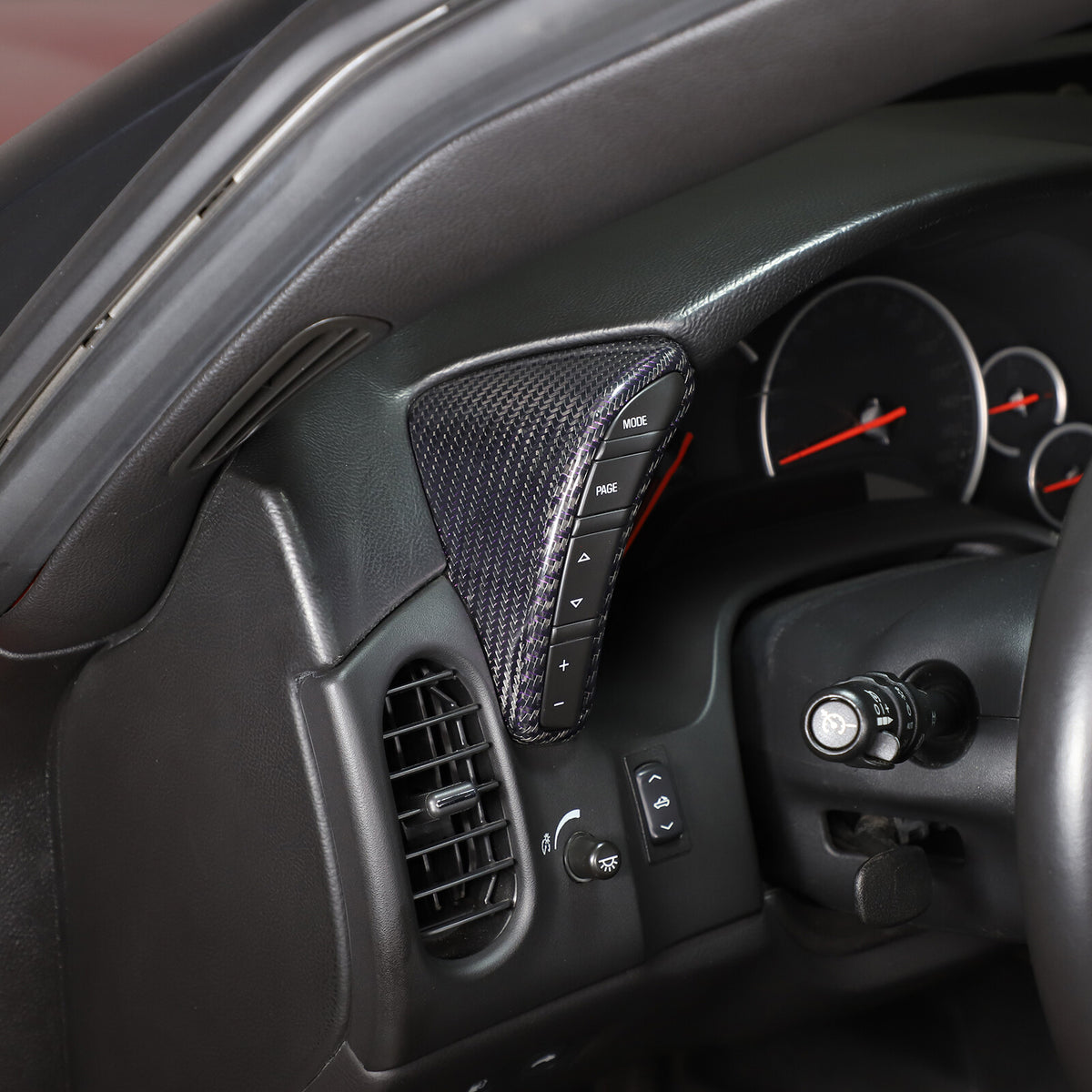Real Carbon Fiber Interior Dashboard Console Frame Trim For Corvette C6 2005-13 22