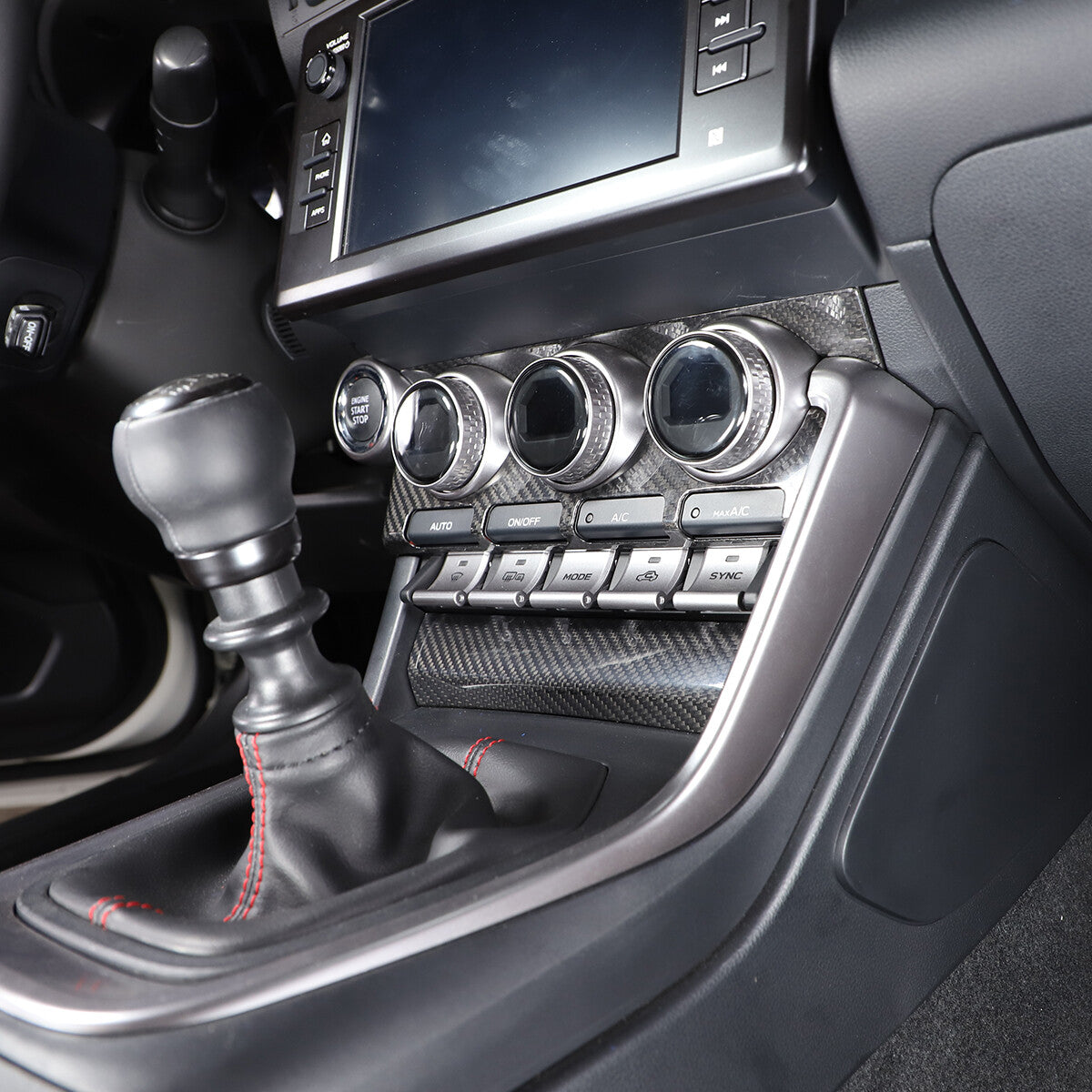 Carbon Fiber Console Air condition Panel Trim For Toyota86 Subaru BRZ 2022 US 5