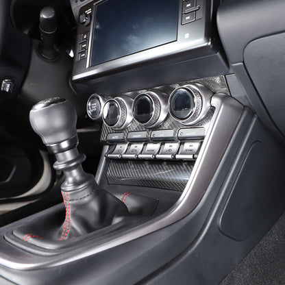 Carbon Fiber Console Air condition Panel Trim For Toyota86 Subaru BRZ 2022 US 5